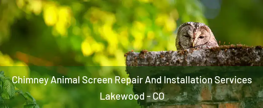  Chimney Animal Screen Repair And Installation Services Lakewood - CO