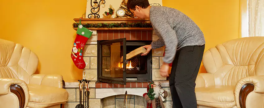 Rusted Metal Fireplace Restoration in Lakewood, Colorado